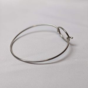 Simple silver bracelet